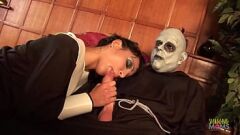 Play Blonde MILF's Anal Group Sex Adventure with Tattooed Brunettes in Stockings