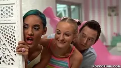 Play Stepdad Eric Everhard Orchestrates a Wild Group Sex Session with Stepmom and Stepsisters